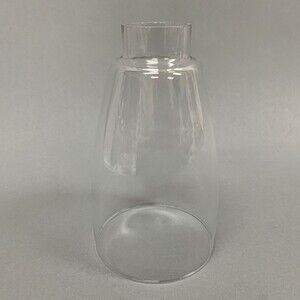 Hurricane Oil‎ Lamp Chimney Shade Clear Glass 6 1/2" Tall